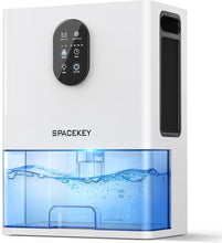 Load image into Gallery viewer, Dehumidifier, 106 OZ Water Tank (1000 sq.ft) Dehumidifiers for Home, Quiet Dehumidifier for Bathroom Bedroom Basement RV with Timer Setting, Auto Shut Off, 7 Colors LED Light, Sleep Modes, White