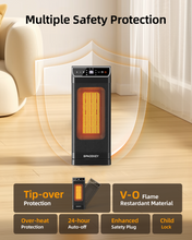 Load image into Gallery viewer, Spacekey Electric Heaters for Indoor Use with Thermostat, Remote