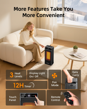 Load image into Gallery viewer, Spacekey Electric Heaters for Indoor Use with Thermostat, Remote