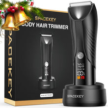 Load image into Gallery viewer, Spacekey Electric Body Hair Trimmer - IPX7 Waterproof Ball Trimmer for Men with LED Light