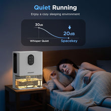 Load image into Gallery viewer, Dehumidifier, 106 OZ Water Tank (1000 sq.ft) Dehumidifiers for Home, Quiet Dehumidifier for Bathroom Bedroom Basement RV with Timer Setting, Auto Shut Off, 7 Colors LED Light, Sleep Modes, White