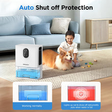 Load image into Gallery viewer, Dehumidifier, 106 OZ Water Tank (1000 sq.ft) Dehumidifiers for Home, Quiet Dehumidifier for Bathroom Bedroom Basement RV with Timer Setting, Auto Shut Off, 7 Colors LED Light, Sleep Modes, White