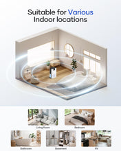 Load image into Gallery viewer, Dehumidifier, 95 OZ Water Tank Dehumidifiers for Home, 1000 sq. ft. Dehumidifier for Basement Bathroom Bedroom with Auto Shut Off, 7 Colors LED Light, Quiet Dehumidifiers with Sleep Mode, White