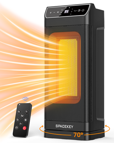 Spacekey Electric Heaters for Indoor Use with Thermostat, Remote