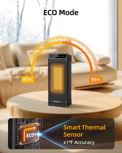 Spacekey Electric Heaters for Indoor Use with Thermostat, Remote
