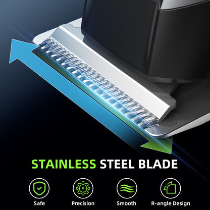 Beard Trimmer for Men, 15 Pieces Kit, Stainless Steel Blade, 150-Min Runtime