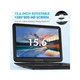 17.9" Portable DVD Player with 15.6" HD Swivel Screen, Support Multiple DVD CD Formats/USB/SD Card/Sync TV, 6 Hours Rechargeable Battery, Car Charger, Remote Control, Region Free