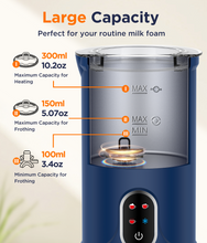 Load image into Gallery viewer, Spacekey 4-in-1 Electric Milk Frother, 10.1oz/300ml Automatic Foam Maker with Mute Mode
