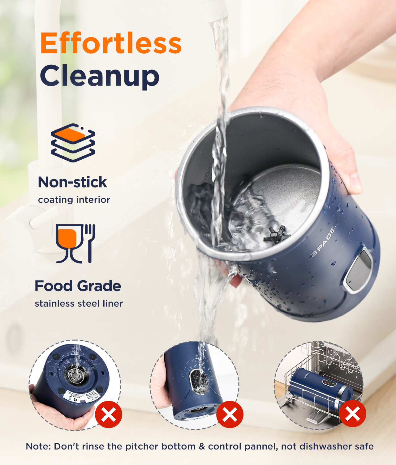 Spacekey 4-in-1 Electric Milk Frother, 10.1oz/300ml Automatic Foam Maker with Mute Mode