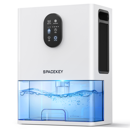 Dehumidifier, 106 OZ Water Tank (1000 sq.ft) Dehumidifiers for Home, Quiet Dehumidifier for Bathroom, White