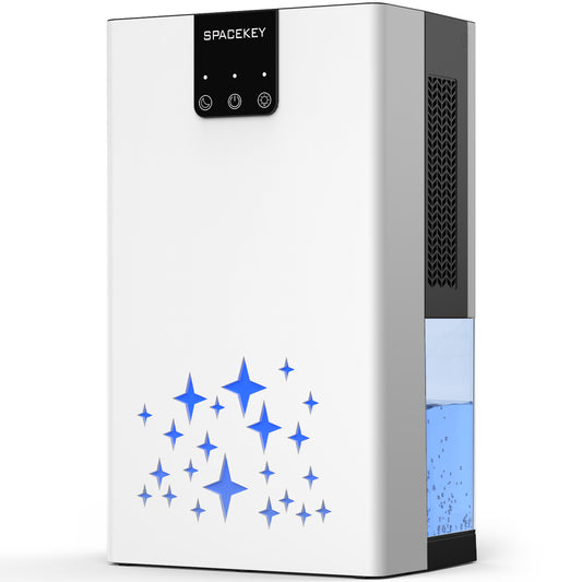 Dehumidifier, 95 OZ Water Tank Dehumidifiers for Home, 1000 sq. ft. Dehumidifier for Basement, White