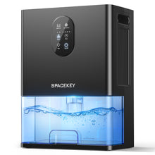 Load image into Gallery viewer, Dehumidifier, 106 OZ Water Tank (1000 sq.ft) Dehumidifiers for Home, Quiet Dehumidifier for Bathroom Bedroom Basement RV with Timer Setting, Auto Shut Off, 7 Colors LED Light, Sleep Modes, White
