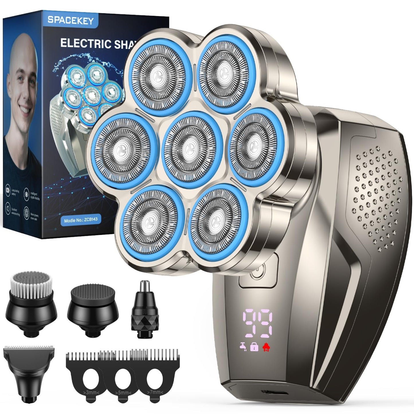 Spacekey 7D Head Shavers for Men