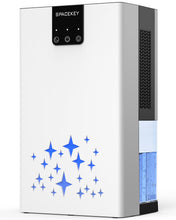 Load image into Gallery viewer, Dehumidifier, 95 OZ Water Tank Dehumidifiers for Home, 1000 sq. ft. Dehumidifier for Basement Bathroom Bedroom with Auto Shut Off, 7 Colors LED Light, Quiet Dehumidifiers with Sleep Mode, White
