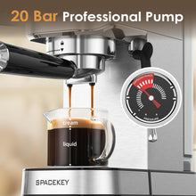Load image into Gallery viewer, Spacekey CM5080 20 Bar 1350W Espresso Maker with Milk Frother
