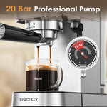 Spacekey CM5080 20 Bar 1350W Espresso Maker with Milk Frother