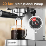 Spacekey CM5080 20 Bar 1350W Espresso Maker with Milk Frother