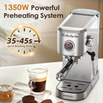 Spacekey CM5080 20 Bar 1350W Espresso Maker with Milk Frother