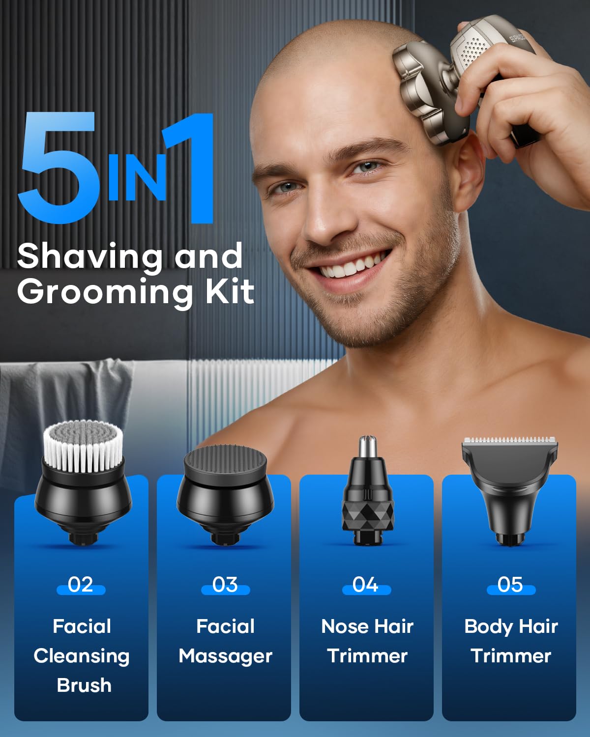 Spacekey 7D Head Shavers for Men