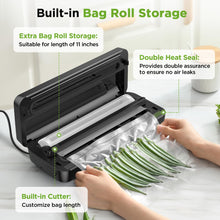 Load image into Gallery viewer, Spacekey 85 Kpa Vacuum Sealer Machine, built with Bag Roll Storage Space
