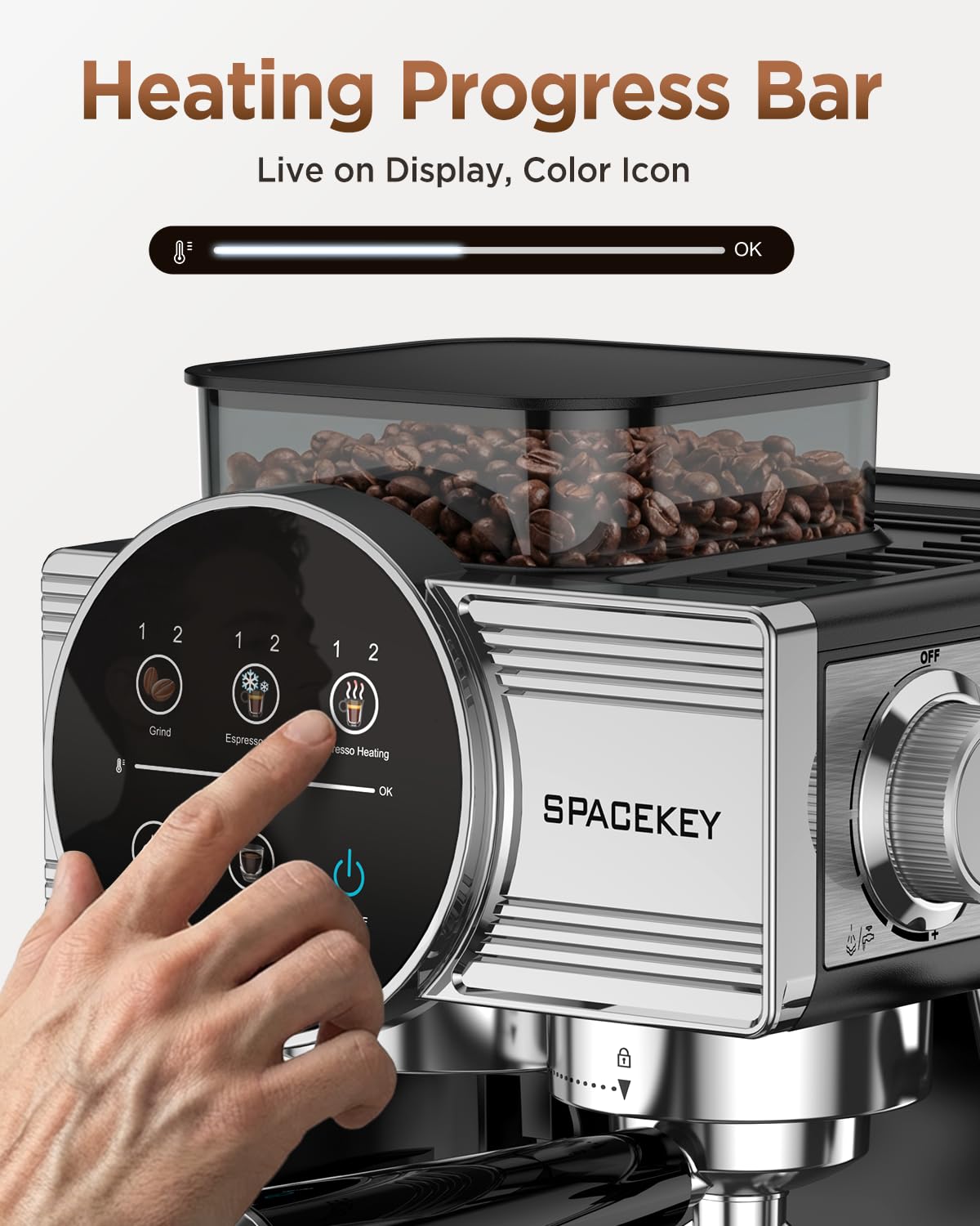 Spacekey CM5510 Espresso Machine with Grinder