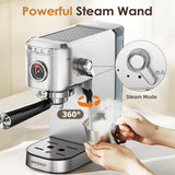 Spacekey CM5080 20 Bar 1350W Espresso Maker with Milk Frother
