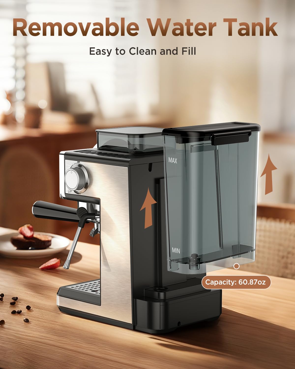 Spacekey CM5510 Espresso Machine with Grinder