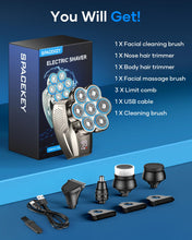Load image into Gallery viewer, Spacekey 7D Head Shavers for Men
