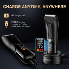 Load image into Gallery viewer, Spacekey Electric Body Hair Trimmer - IPX7 Waterproof Ball Trimmer for Men with LED Light
